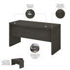 Echo 60W Bow Front Desk by Bush Business Furniture