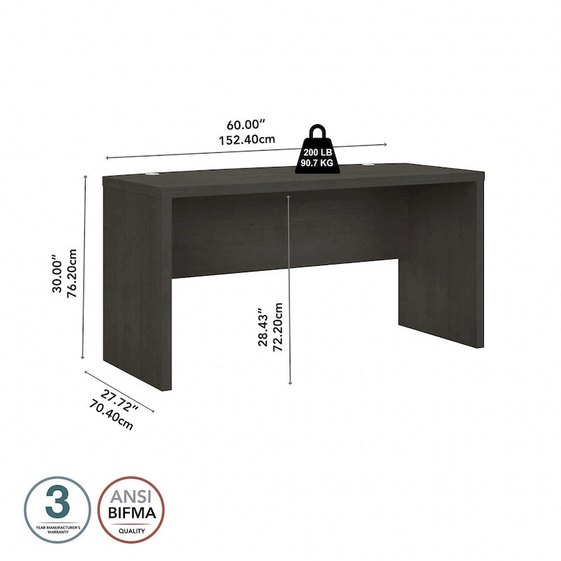 Echo 60W Bow Front Desk by Bush Business Furniture