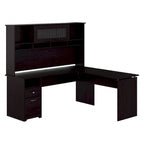 72W 3-position L-shaped Sit to Stand Desk with Hutch by Bush Furniture