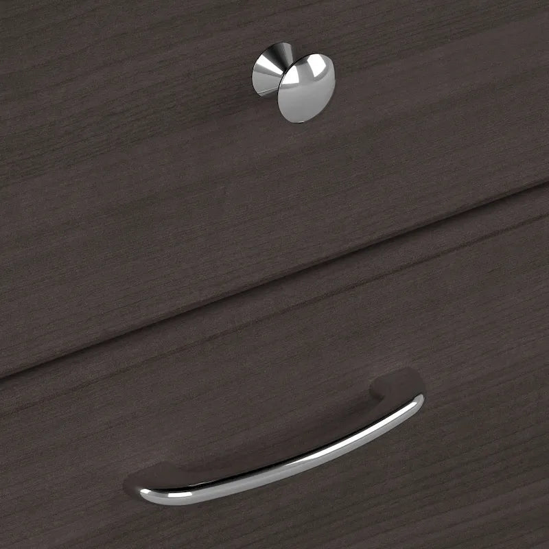 72W 3-position L-shaped Sit to Stand Desk with Hutch by Bush Furniture