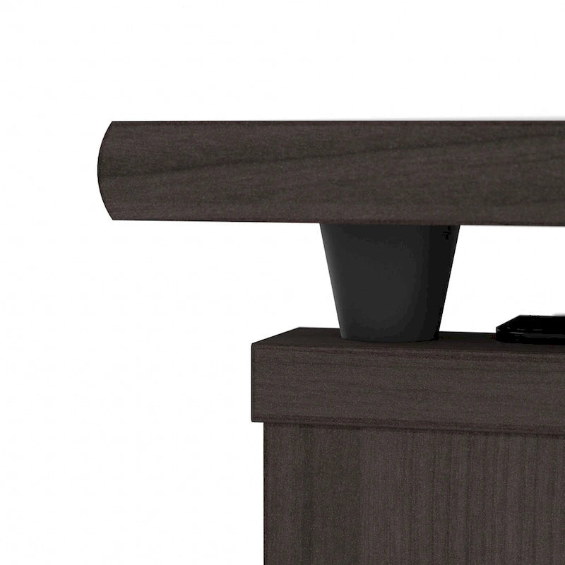 72W 3-position L-shaped Sit to Stand Desk with Hutch by Bush Furniture