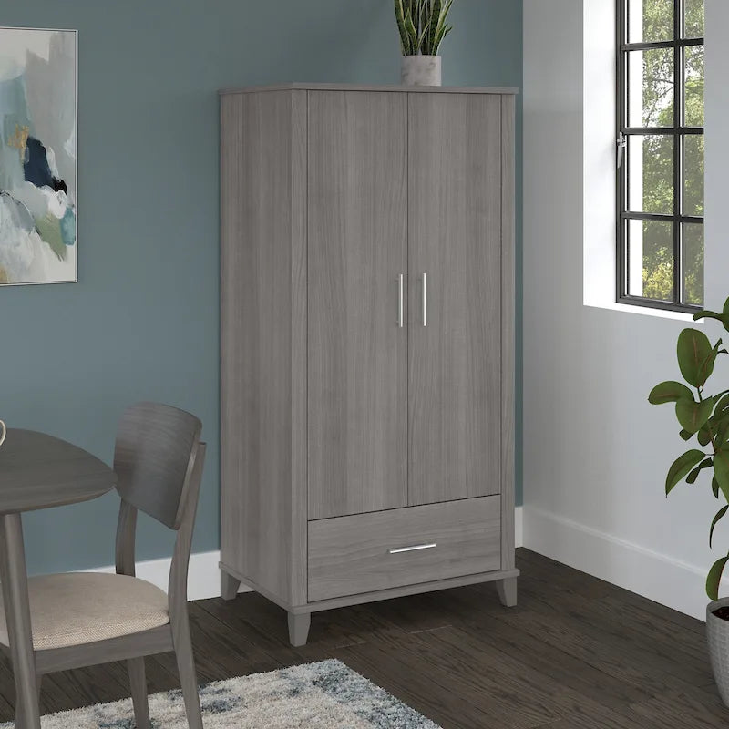 Somerset Tall Kitchen Pantry Cabinet with Drawer by Bush Furniture