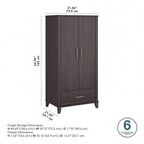 Somerset Tall Kitchen Pantry Cabinet with Drawer by Bush Furniture