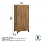Somerset Tall Kitchen Pantry Cabinet with Drawer by Bush Furniture