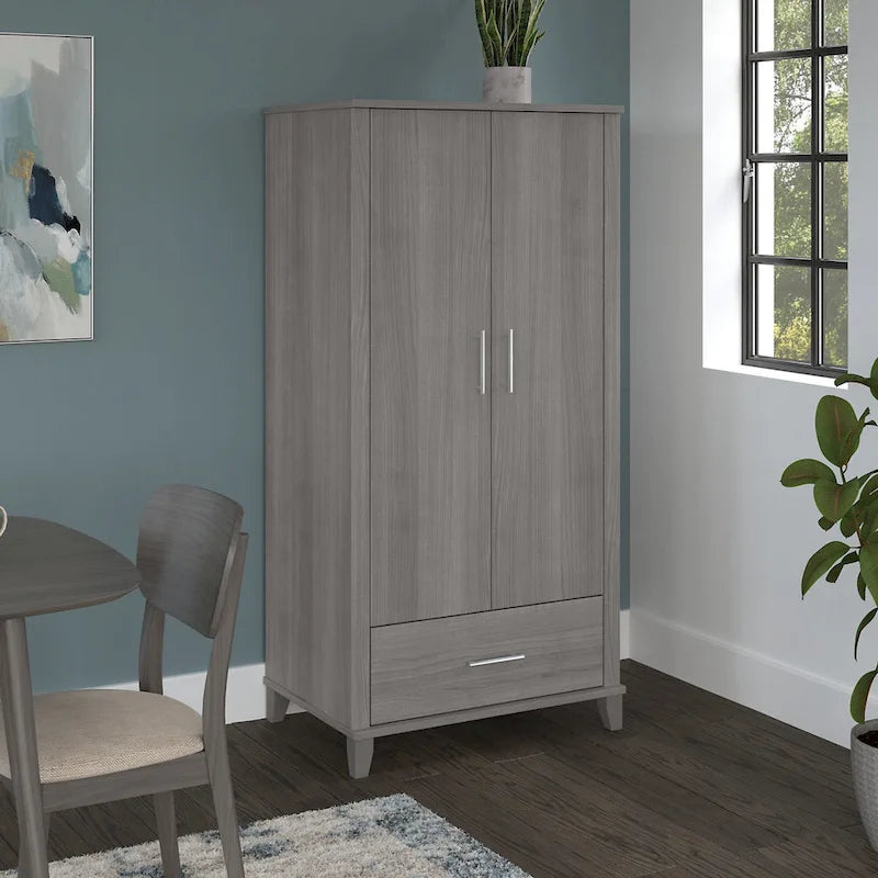 Somerset Tall Kitchen Pantry Cabinet with Drawer by Bush Furniture