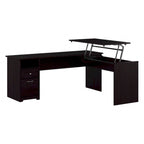 72W 3-position L-shaped Sit to Stand Desk by Bush Furniture
