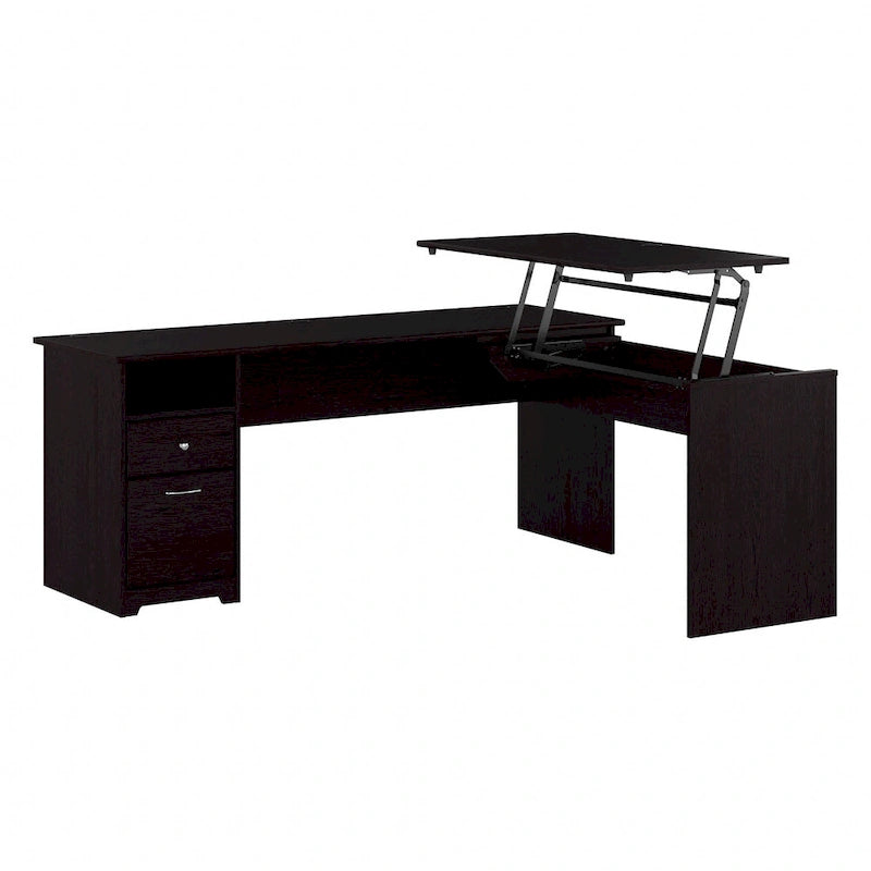 72W 3-position L-shaped Sit to Stand Desk by Bush Furniture