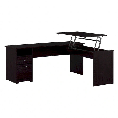 72W 3-position L-shaped Sit to Stand Desk by Bush Furniture
