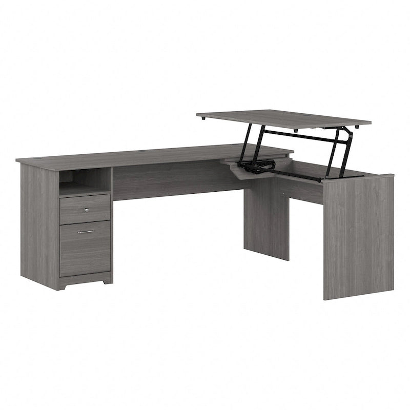72W 3-position L-shaped Sit to Stand Desk by Bush Furniture