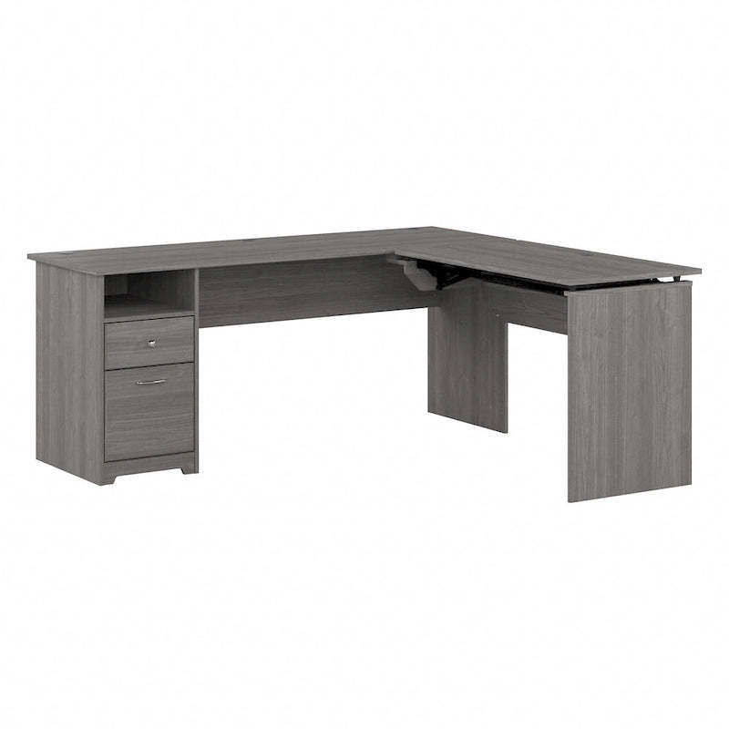 72W 3-position L-shaped Sit to Stand Desk by Bush Furniture