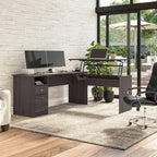 72W 3-position L-shaped Sit to Stand Desk by Bush Furniture