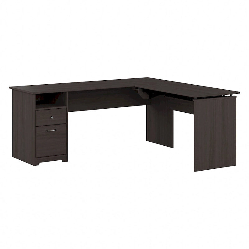 72W 3-position L-shaped Sit to Stand Desk by Bush Furniture