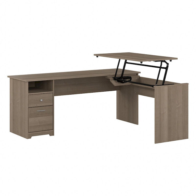 72W 3-position L-shaped Sit to Stand Desk by Bush Furniture