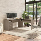 72W 3-position L-shaped Sit to Stand Desk by Bush Furniture