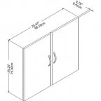 Studio C Bookcase Door Kit for Bookshelf by Bush Furniture