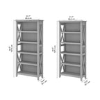 Key West 5 Shelf Bookcase Set by Bush Furniture