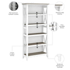 Key West 5 Shelf Bookcase Set by Bush Furniture
