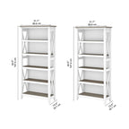 Key West 5 Shelf Bookcase Set by Bush Furniture