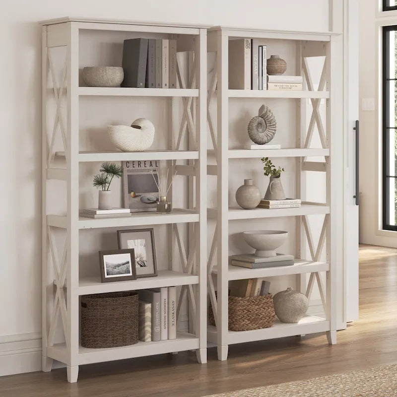 Key West 5 Shelf Bookcase Set by Bush Furniture