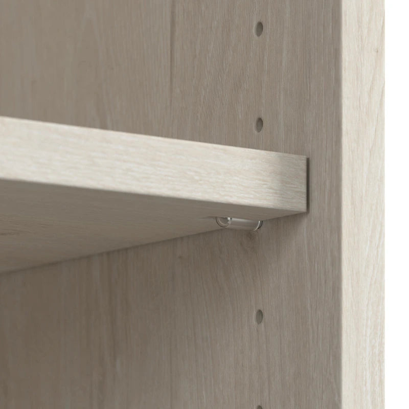 Lennox 60W Farmhouse Desk with Storage Cabinet by Bush Furniture