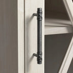 Lennox 60W Farmhouse Desk with Storage Cabinet by Bush Furniture