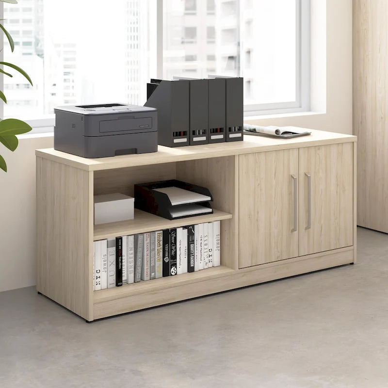 Bush Business Furniture Vista Low Storage Cabinet with Doors, Shelves