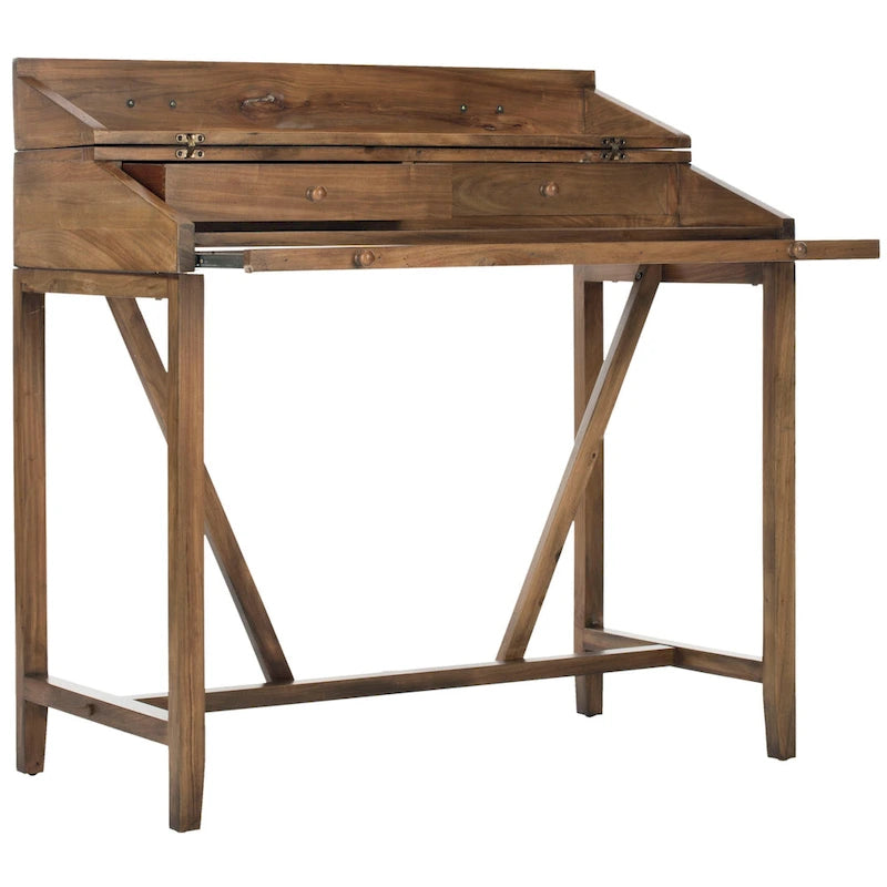 SAFAVIEH Kathryne Dark Walnut Writing Desk