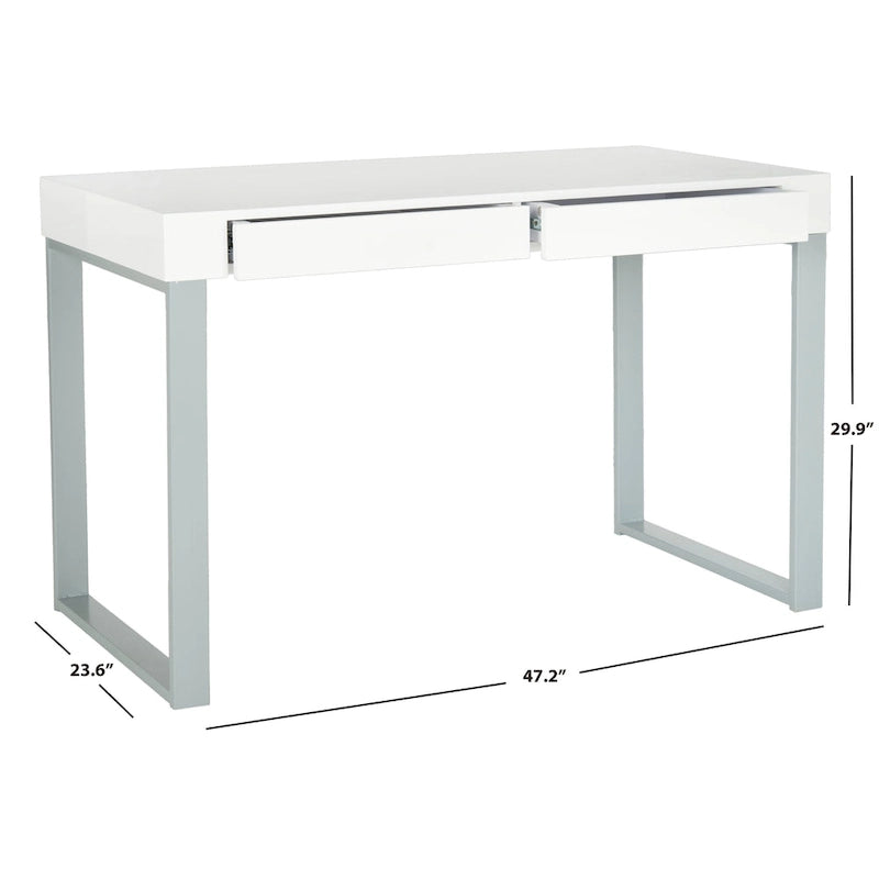 SAFAVIEH Barton White/Grey Desk