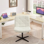 Javlergo Armless Office Desk Chair No Wheels, Office Desk Chair Computer Chair