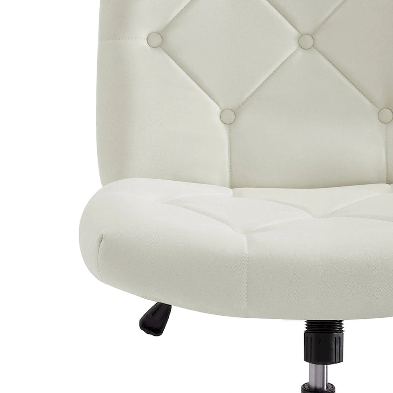 Javlergo Armless Office Desk Chair No Wheels, Office Desk Chair Computer Chair