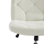 Javlergo Armless Office Desk Chair No Wheels, Office Desk Chair Computer Chair
