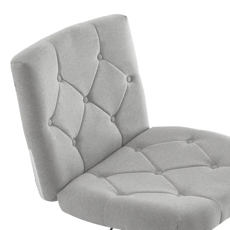 Javlergo Armless Office Desk Chair No Wheels, Office Desk Chair Computer Chair