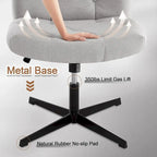 Javlergo Armless Office Desk Chair No Wheels, Office Desk Chair Computer Chair
