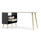 Carson Carrington Kristiansund 2-drawer 3-Shelf L-shaped Desk