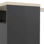 Carson Carrington Kristiansund 2-drawer 3-Shelf L-shaped Desk