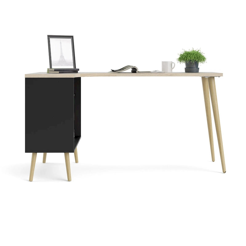 Carson Carrington Kristiansund 2-drawer 3-Shelf L-shaped Desk