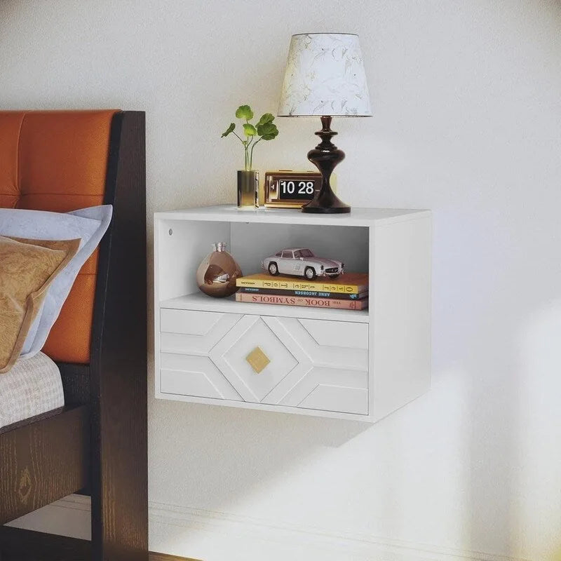 Floating Nightstand with Drawer