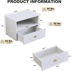 Floating Nightstand with Drawer