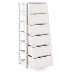 Costway 1 PCS 7-Drawer Plastic Rolling Storage Cart with 4 Universal - See Details