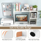 Costway Desk Bookshelf Desktop Storage Organizer Display Shelf Rack