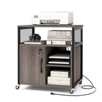 Costway File Cabinet on Wheels with Charging Station & Cable - See Details