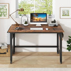 Costway 1/2/4 PCS Rolling Computer Desk Metal Frame PC Laptop Table