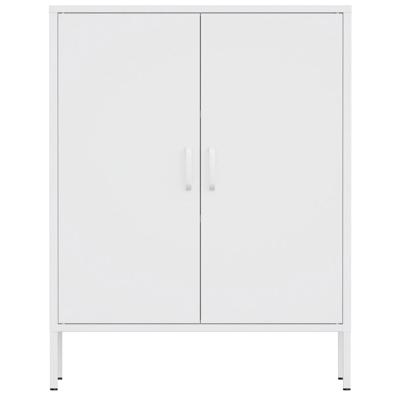 40 Inches High Metal Storage Locker, Comes With 2 Doors And Suitable For Homes, Offices And Coffee Bars