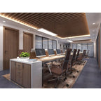 Modern High Back Tall Ribbed Office PU Leather Swivel Tilt Adjustable Cushion Chair Designer Boss Executive