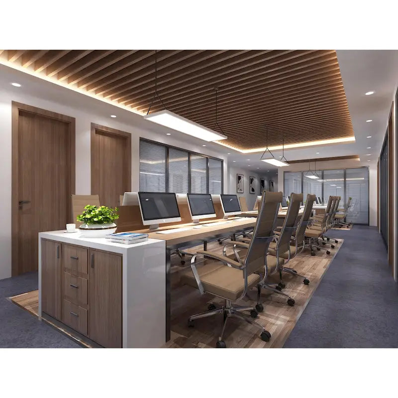 Modern High Back Tall Ribbed Office PU Leather Swivel Tilt Adjustable Cushion Chair Designer Boss Executive