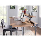 Carbon Loft Gunn Stand Up Desk with Removable Shelf