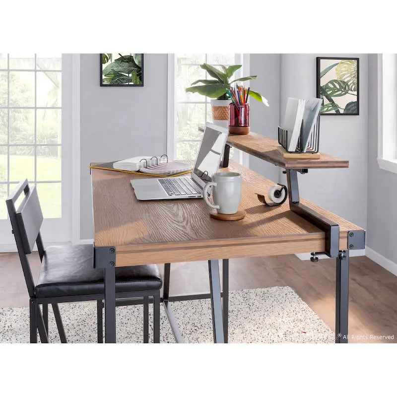 Carbon Loft Gunn Stand Up Desk with Removable Shelf