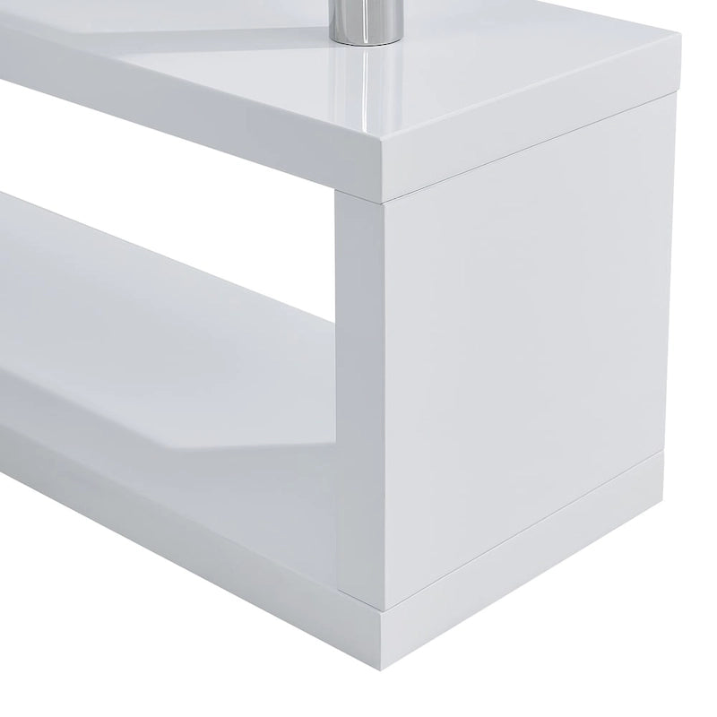 SEI Furniture Ballintoy Rotating Desk with Shelving