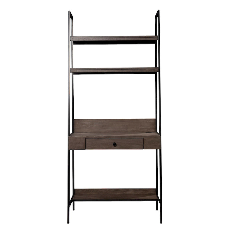 SEI Furniture Luesta Industrial Gray Wood Ladder Desk