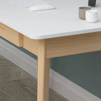 Kerrogee 47.2  Wood Computer Desk with 2 Drawers - 4 Colors